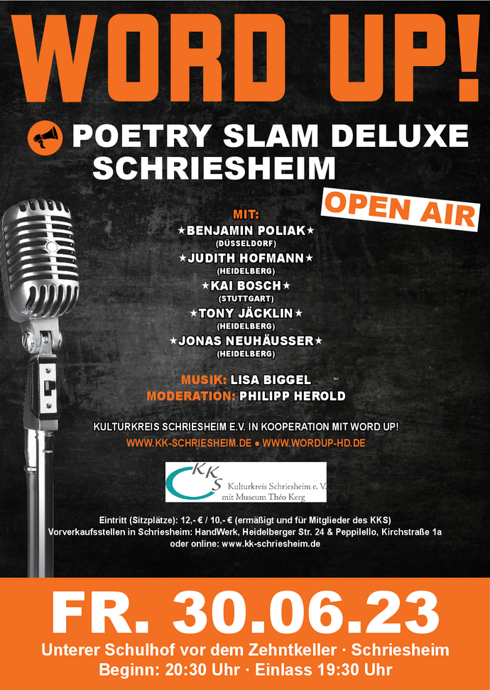 WORD UP! - Poster, Poetry Slam DELUXE