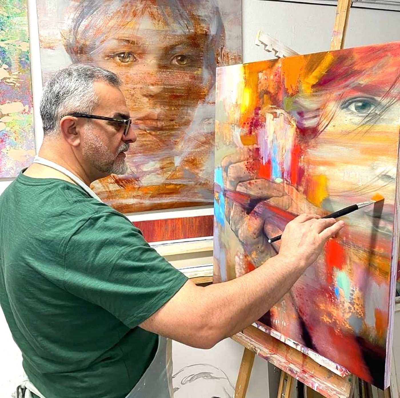 Tigran Grigoryan im Atelier